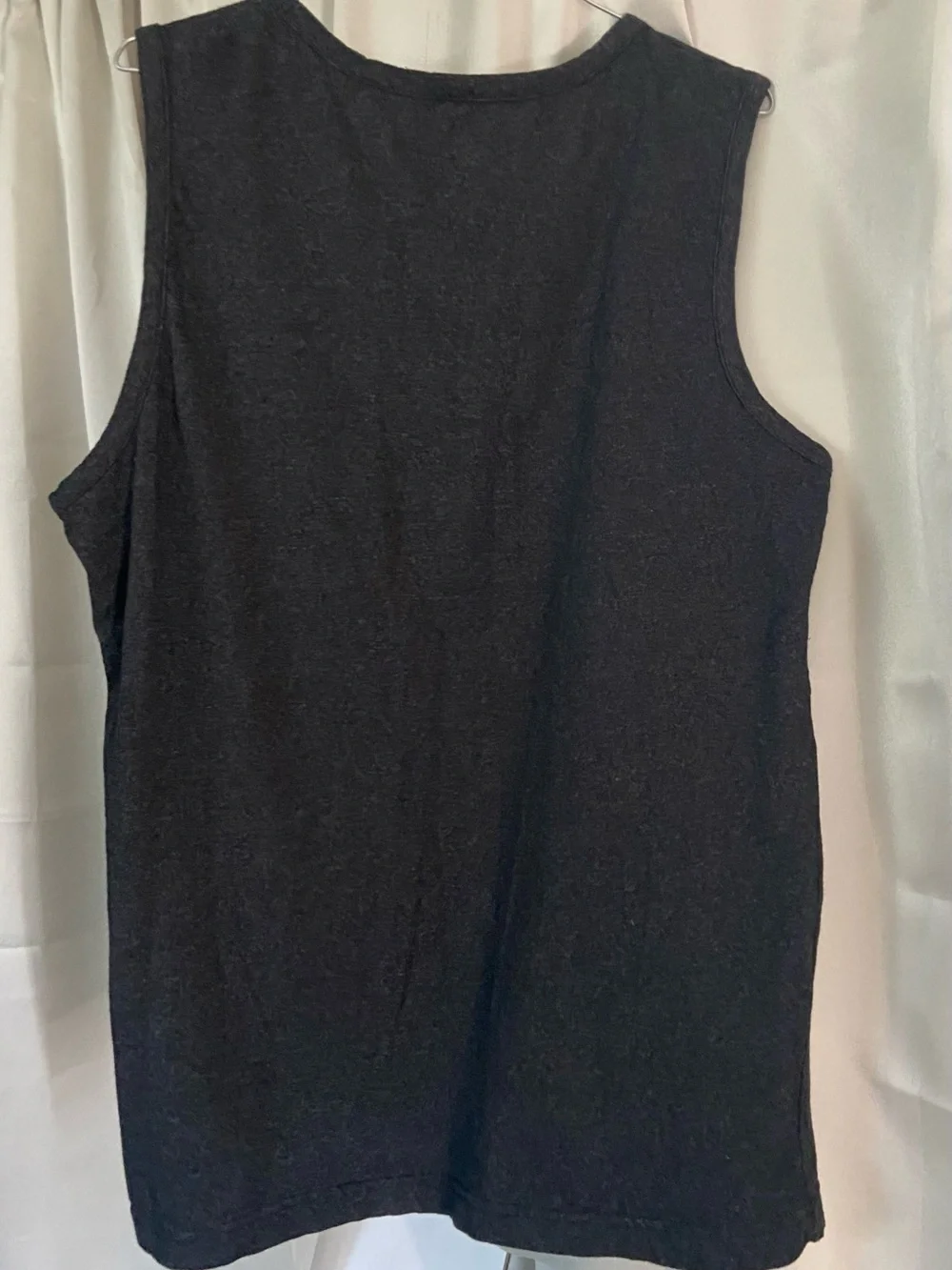 XL True Religion Black Muscle Tank with Metallic Gold Horseshoe Logo